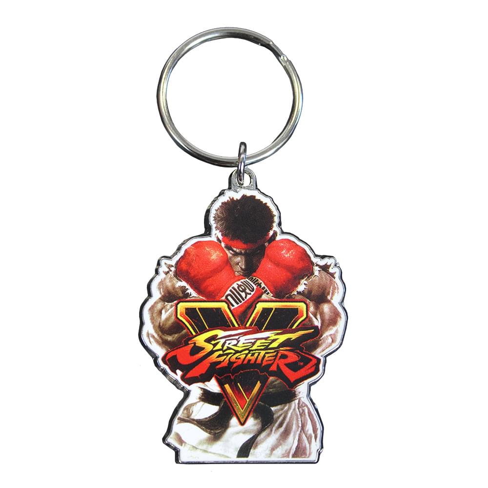Street Fighter V Ryu Enamel Metal Key Ring