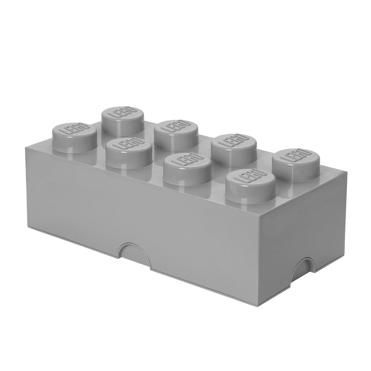 LEGO Storage Brick 8, Stone Grey