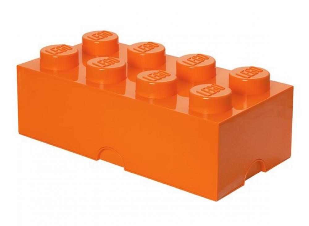 LEGO Storage Brick 8, Bright Orange