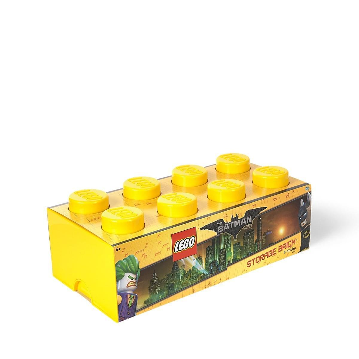 LEGO Storage Brick 8, Bright Yellow (Batman)
