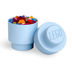 LEGO Round Storage Brick 1 Knob | Light Blue