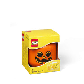 LEGO Small Storage Head | Pumpkin | Orange