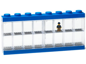 LEGO Minifigure 16 Compartment Display Case | Blue