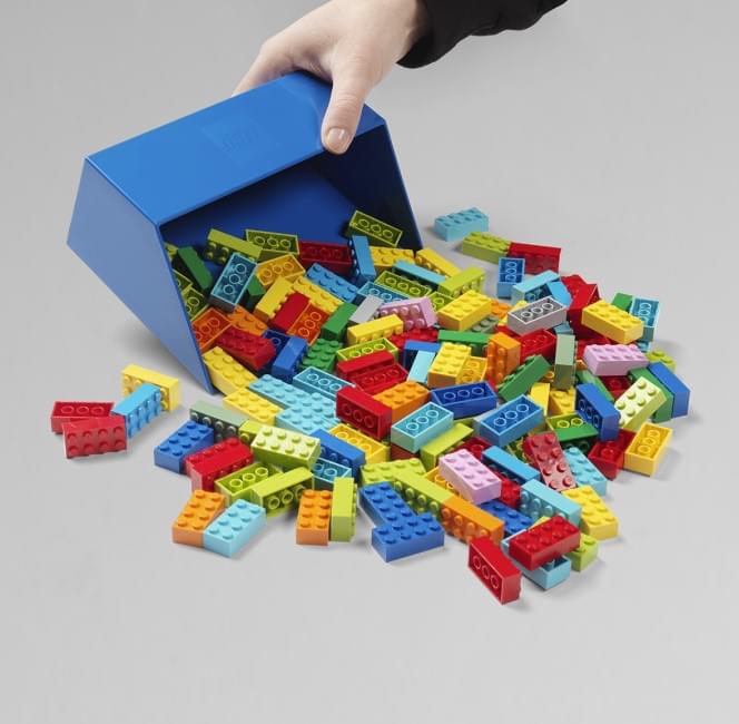 LEGO Brick 2 Piece Scooper Set  | Blue & Red