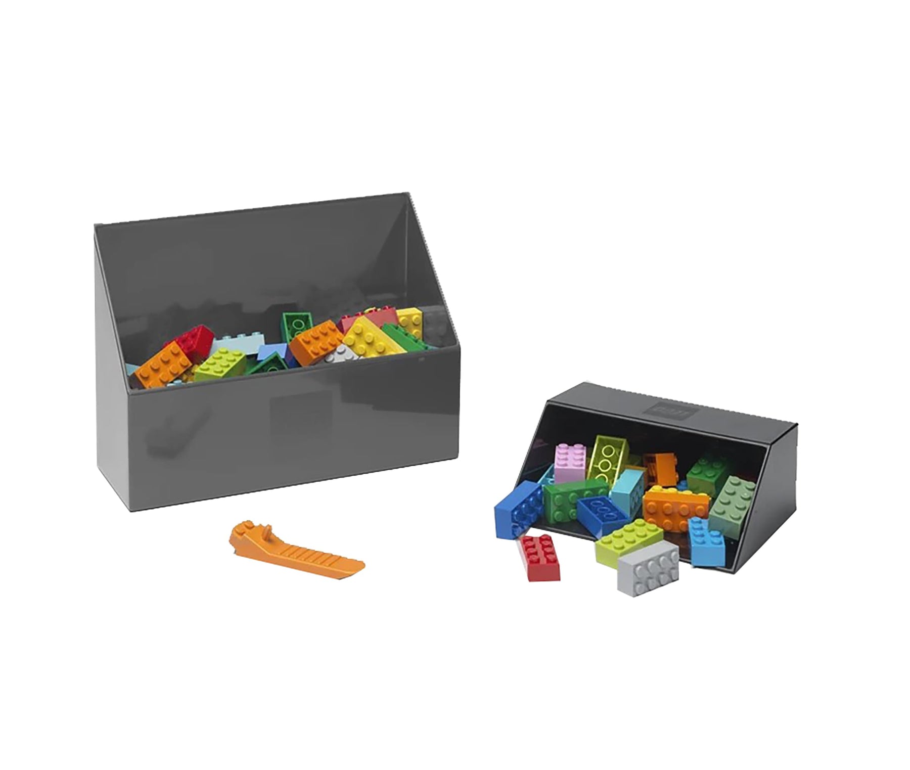 LEGO Brick 2 Piece Scooper Set  | Grey & Black