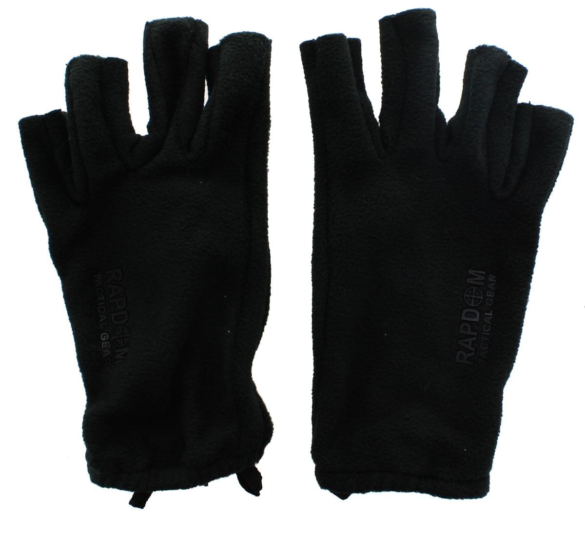 Rapdom Tactical Polar Fleece Half Finger Gloves, Size L