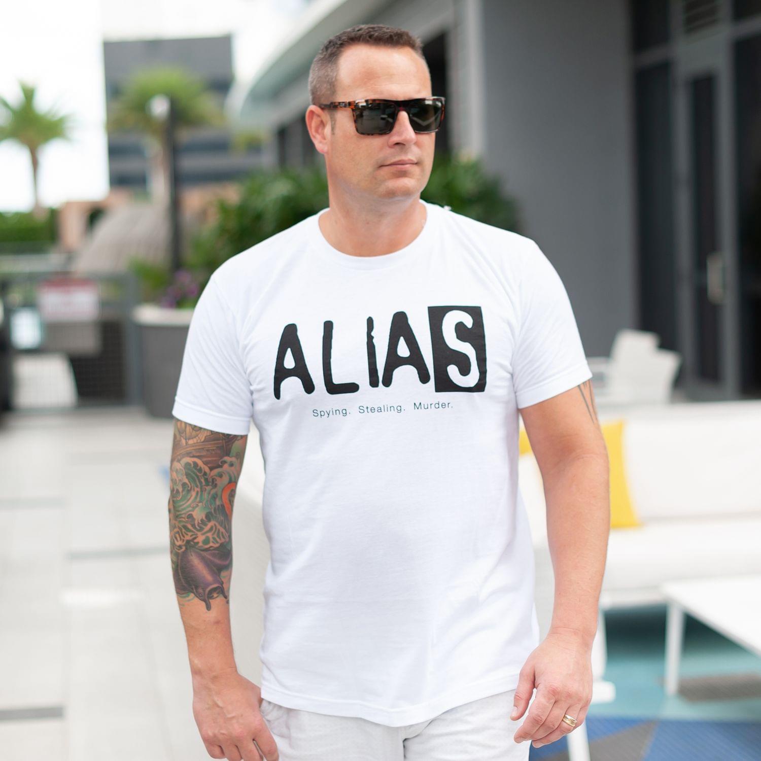 Alias Logo Men's White T-Shirt
