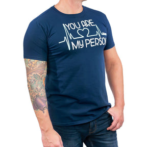 Greys Anatomy "You Are My Person" Adult Navy T-Shirt