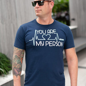 Greys Anatomy "You Are My Person" Adult Navy T-Shirt