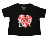 Greys Anatomy "Pick Me" Women's Black Crop Top