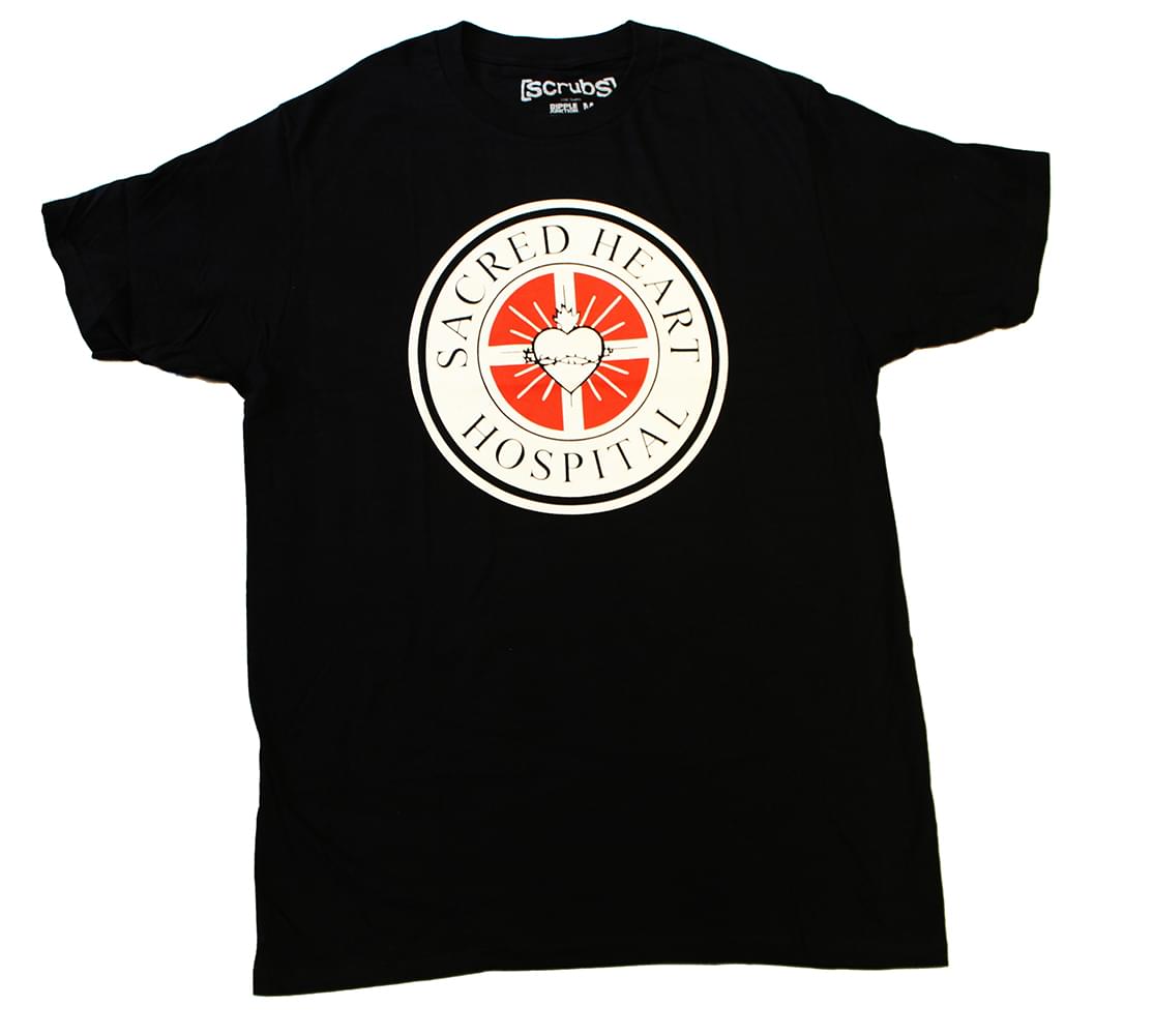 Scrubs "Sacred Heart Hospital" Men's Black T-Shirt