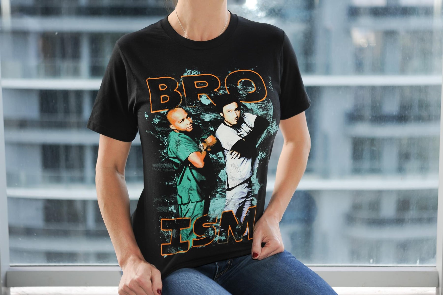 Official Scrubs Bro-ism Adult T-Shirt - Black