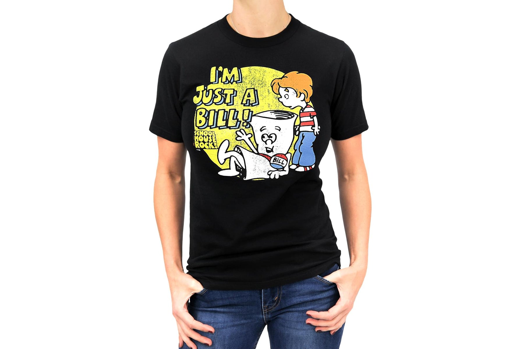 Schoolhouse Rock! "I'm Just A Bill" Adult T-Shirt - Black