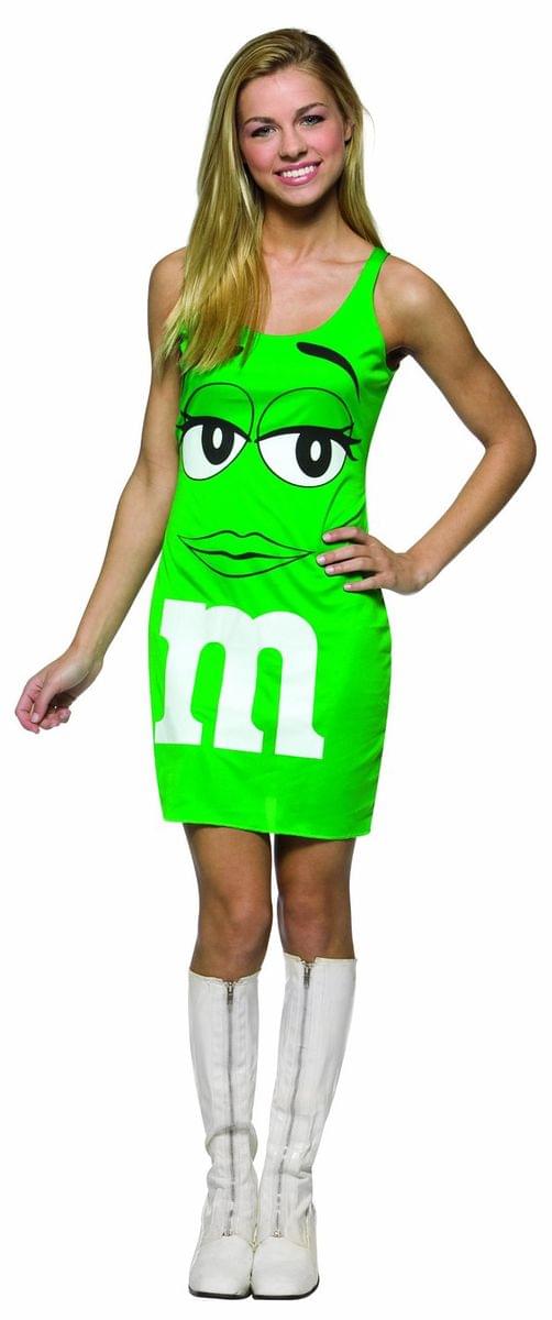 M&M Candy Green Tank Dress Costume Teen