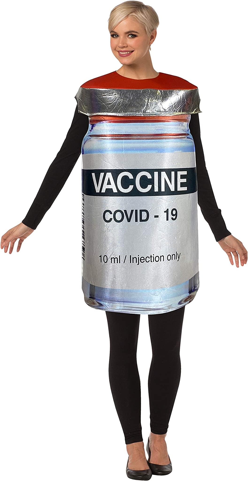Vaccine Bottle Adult Costume | One Size | Free Shipping