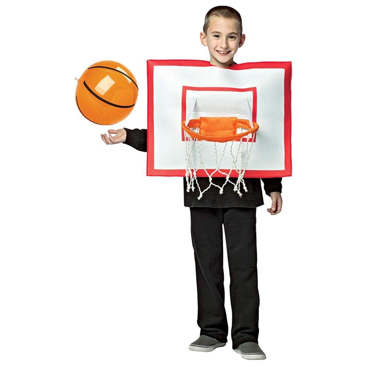 Basketball Hoop w/ Inflatable Ball Child Costume - Size 7-10