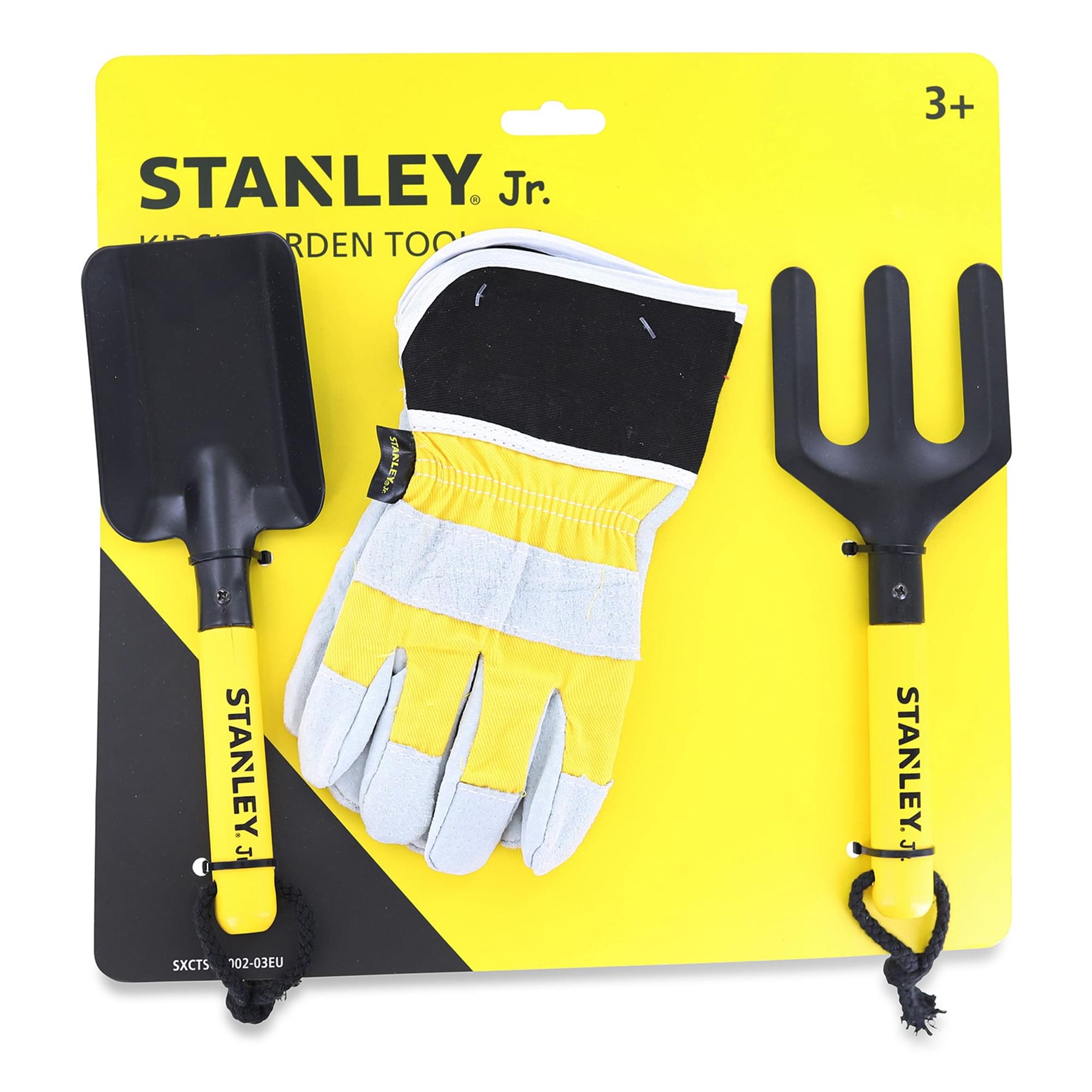 Red Tool Box USA Stanley Jr - 4-Piece Garden Hand Tool Set with Gloves for  Kids