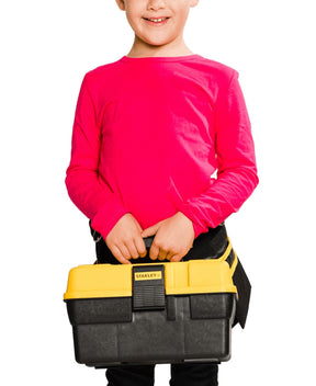 Stanley Jr. 5 Piece Tool Set & Toolbox | Real Tools for Kids