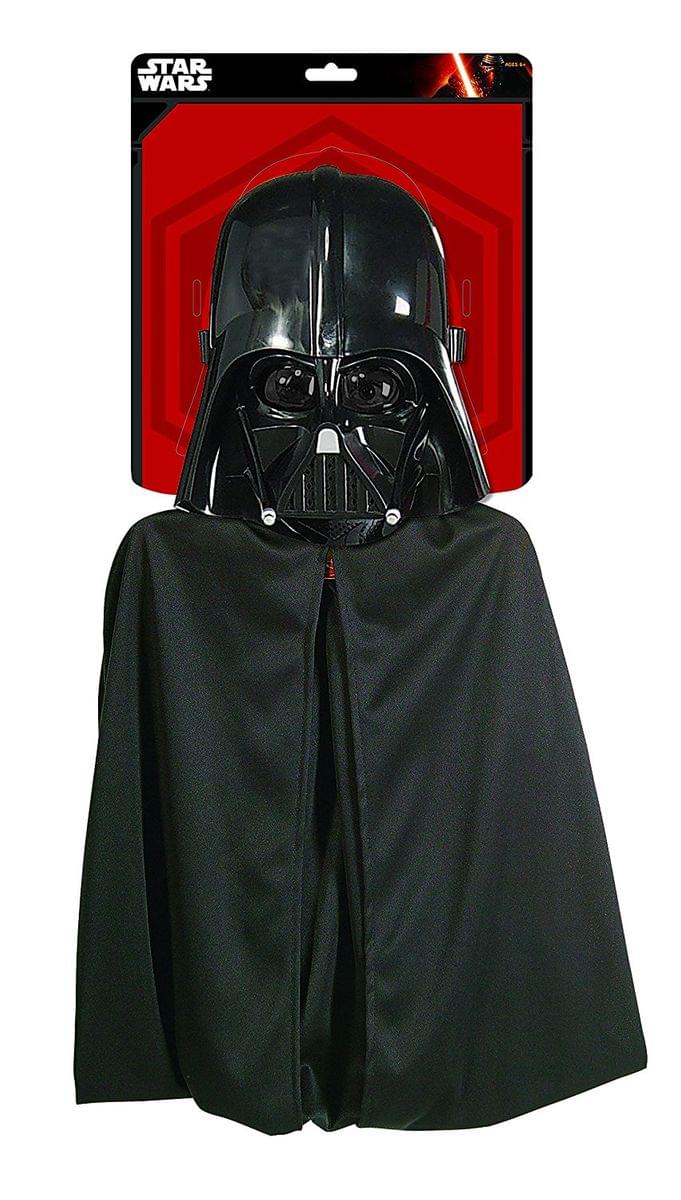Darth Vader Mask And Cape Costume Set Child One Size