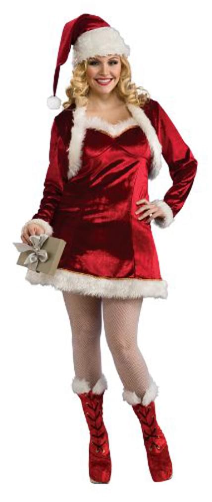Sexy Santa Helper Christmas Dress Adult Plus Costume