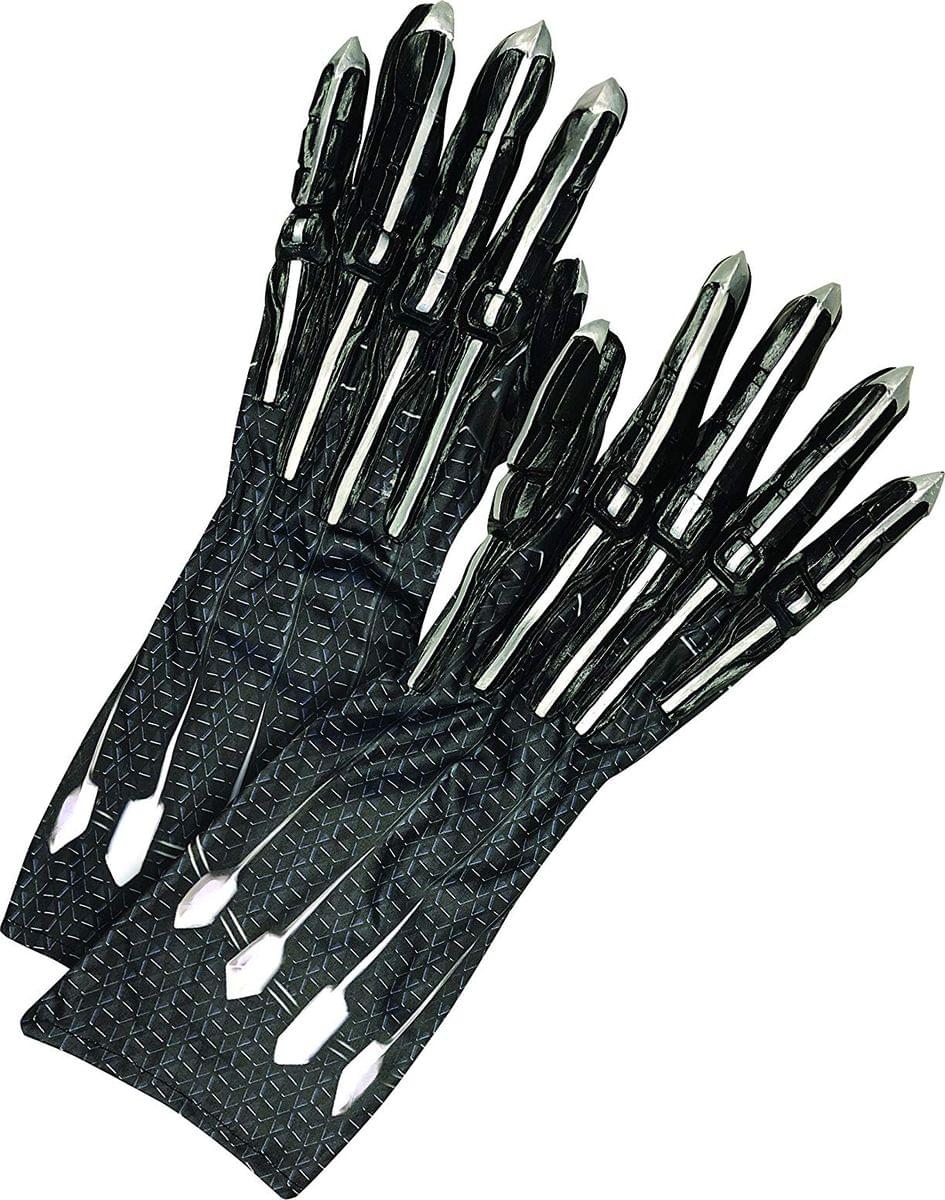 Marvel Black Panther Child Deluxe Costume Gloves - Black - One Size