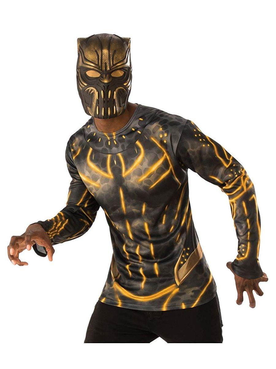 Marvel Black Panther Movie Erik Killmonger Adult 3/4 Vinyl Costume Mask
