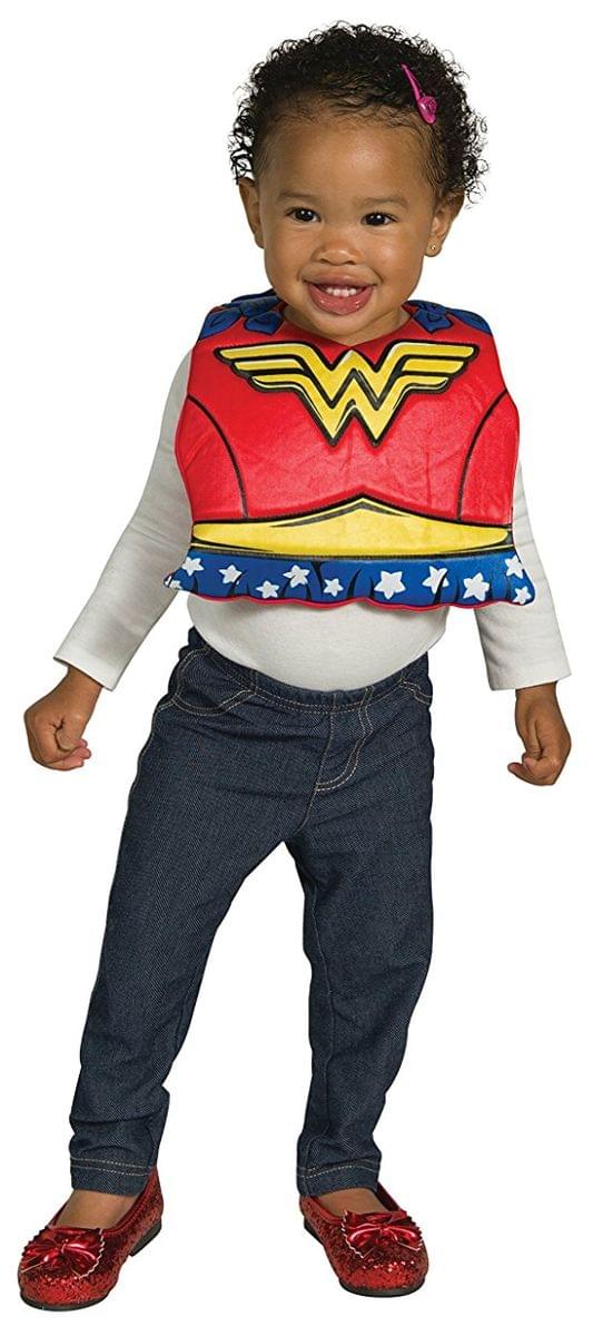 DC Comics Wonder Woman Baby Costume Bib w/ Removable Cape