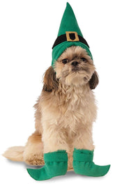 Elf Hat w/ Boot Cuffs Dog Costume