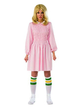 Stranger Things Eleven Long Sleeve Adult Costume Dress - Pink