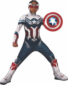 Marvel Falcon and The Winter Soldier Captain America Deluxe Boys Costume