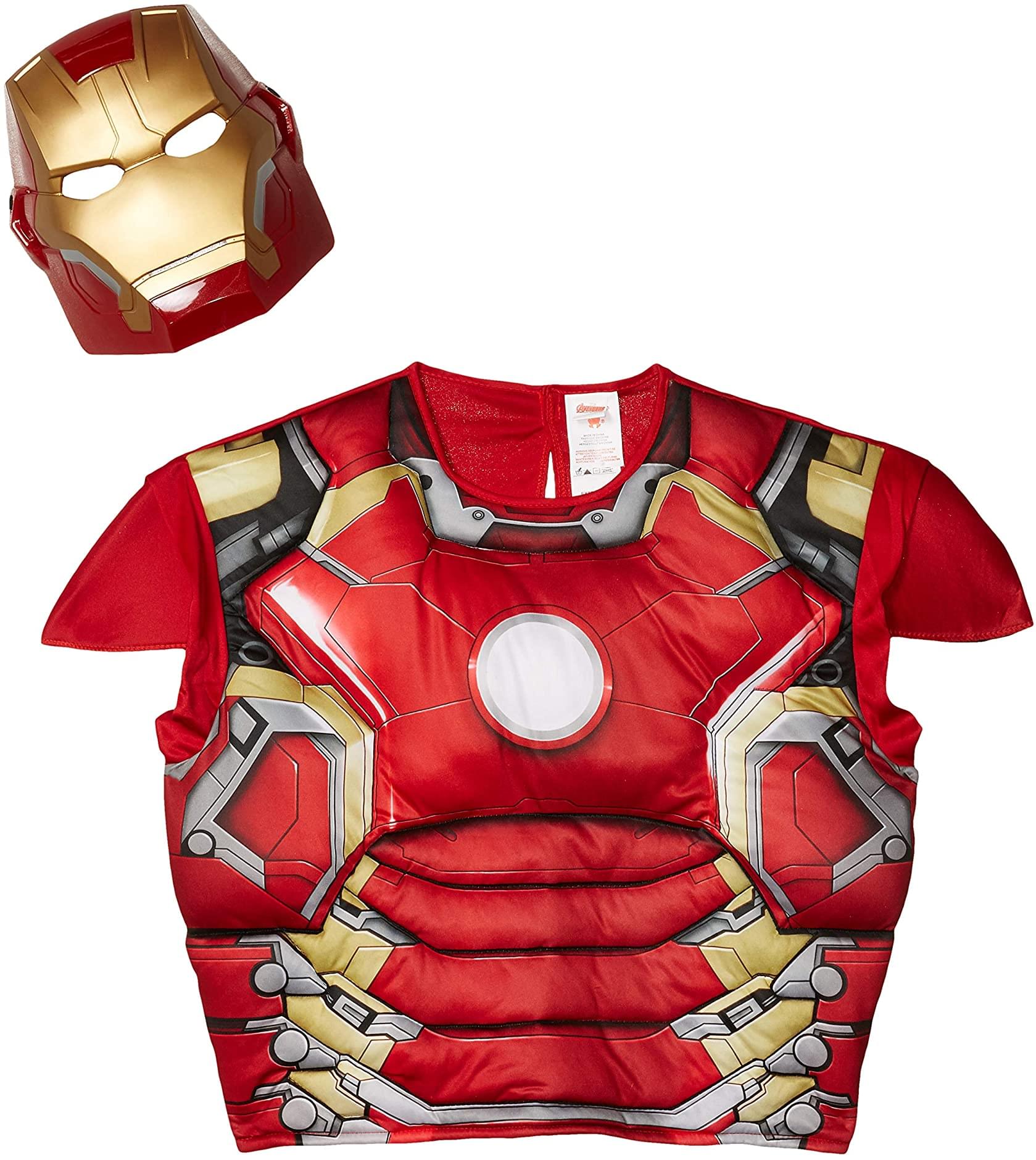 Marvel Avengers Iron Man Mark 43 Adult Costume Muscle Shirt and Mask