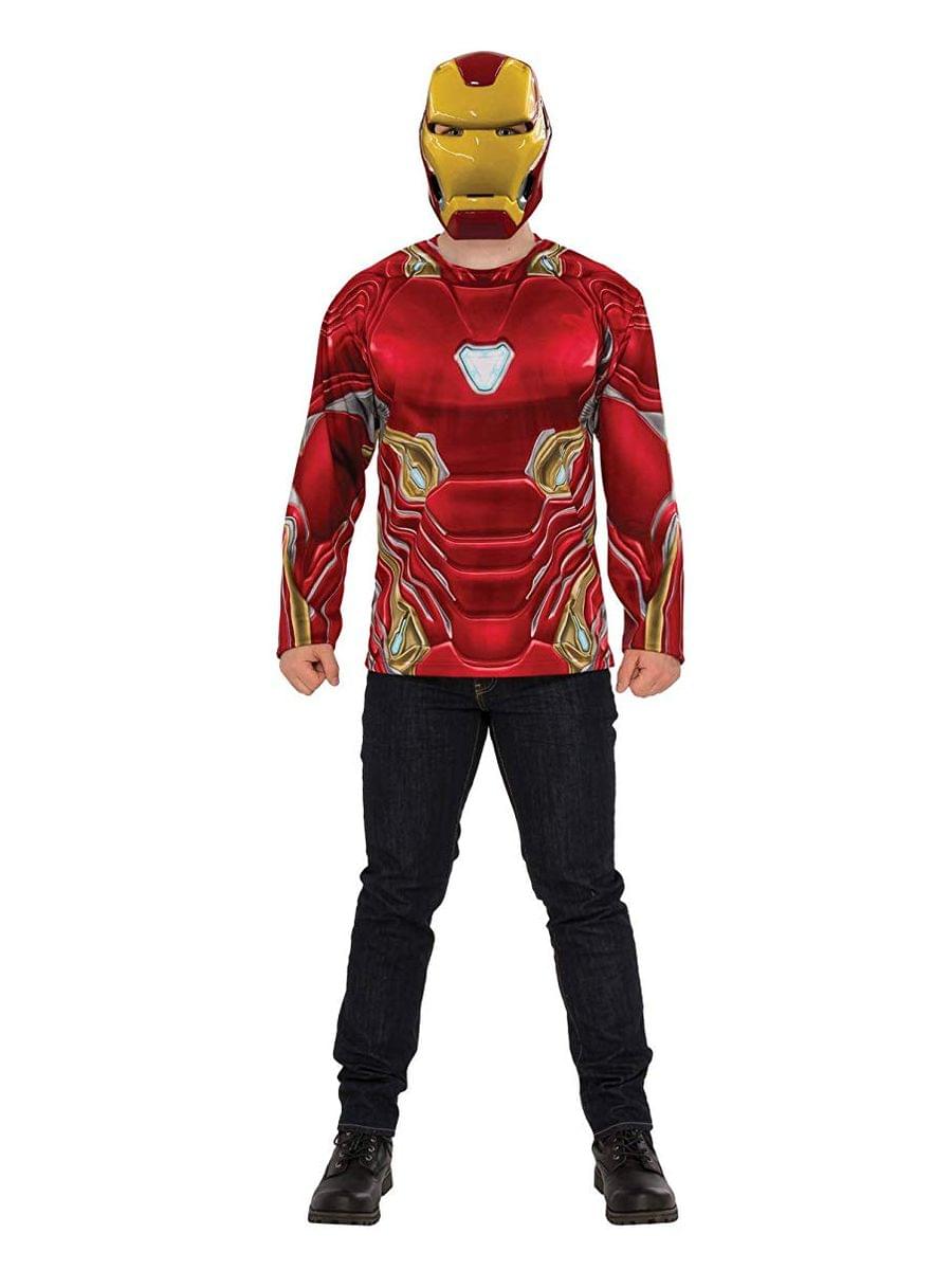 Marvel Avengers Infinity War Iron Man Long Sleeve Adult Costume Top & Mask