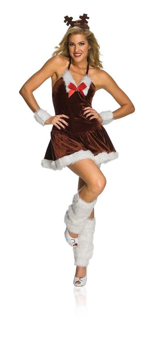 Sexy Christmas Festive Female Reindeer Adult Costume