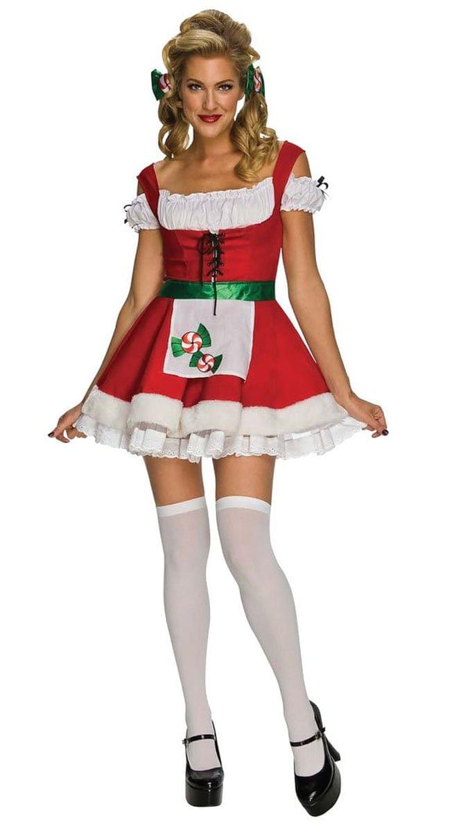 Sexy Christmas Peppermint Candy Dress Costume