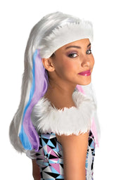 Monster High Abbey Bominable White Costume Wig Child