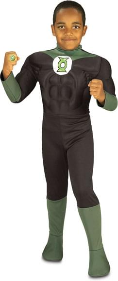Green Lantern Muscle Chest Child Costume