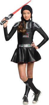 Star Wars Darth Vader Girl Dress Costume Tween