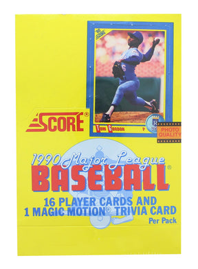 MLB 1990 Score Baseball Card Box | 36 Packs