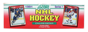 NHL 1991-92 Score Hockey Series 1 Wax Box