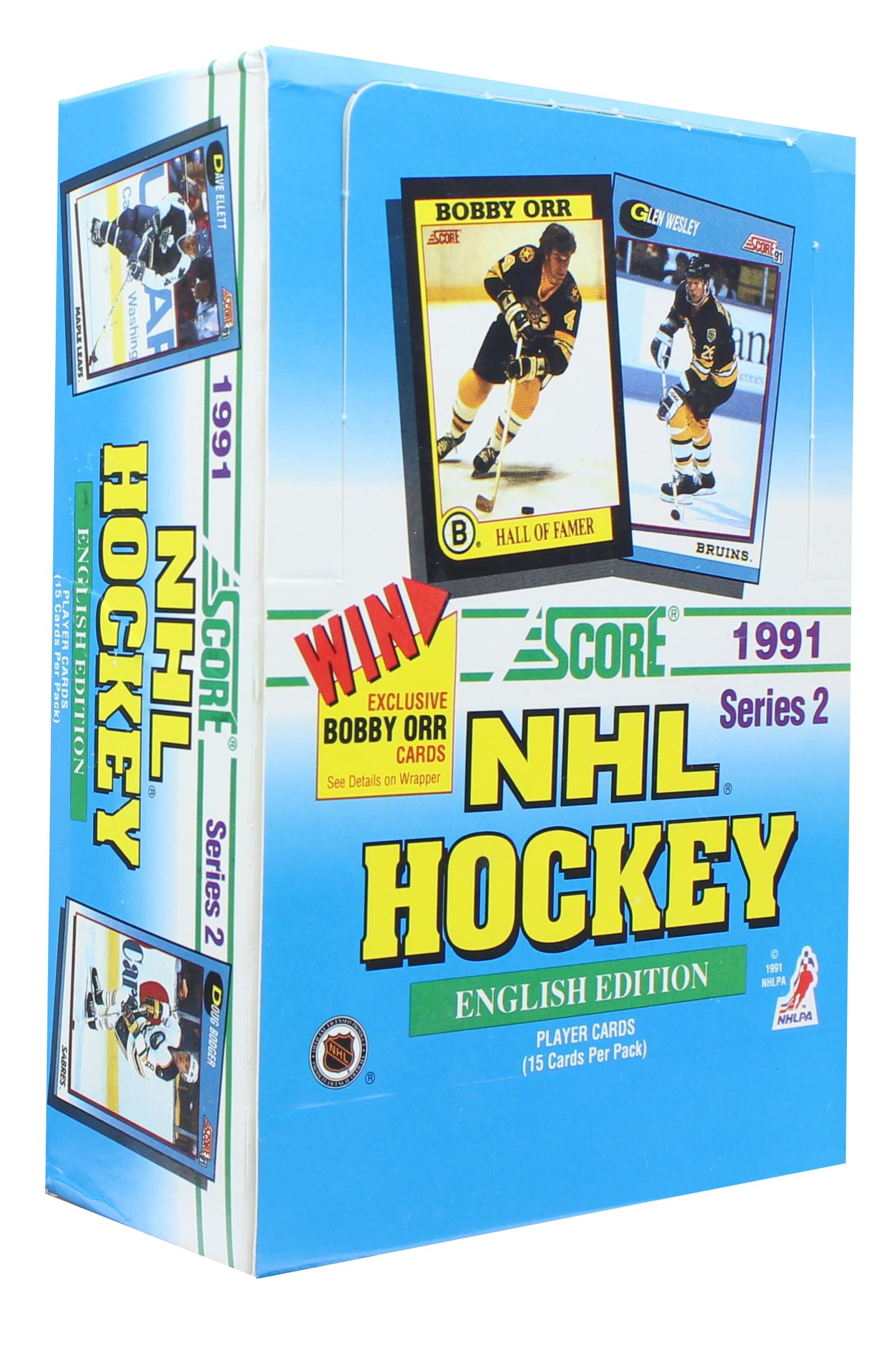 NHL 1991-92 Score Hockey Series 2 Wax Box