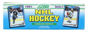 NHL 1991-92 Score Hockey Series 2 Wax Box