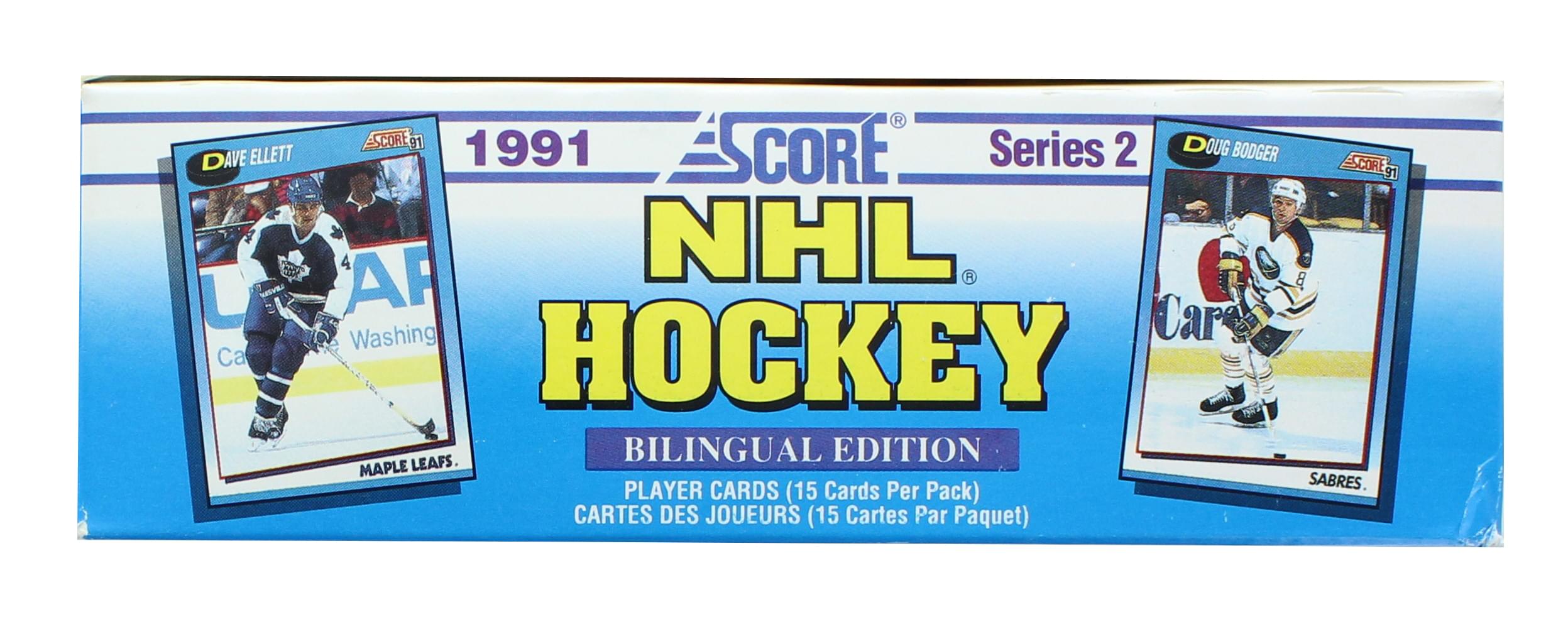 NHL 1991-92 Score Hockey Series 2 Bilingual Wax Box