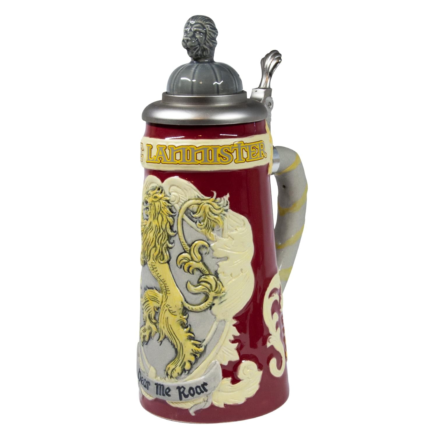 Game of Thrones House Lannister Beer Stein | Ceramic Drinking Mug | 22 Oz.