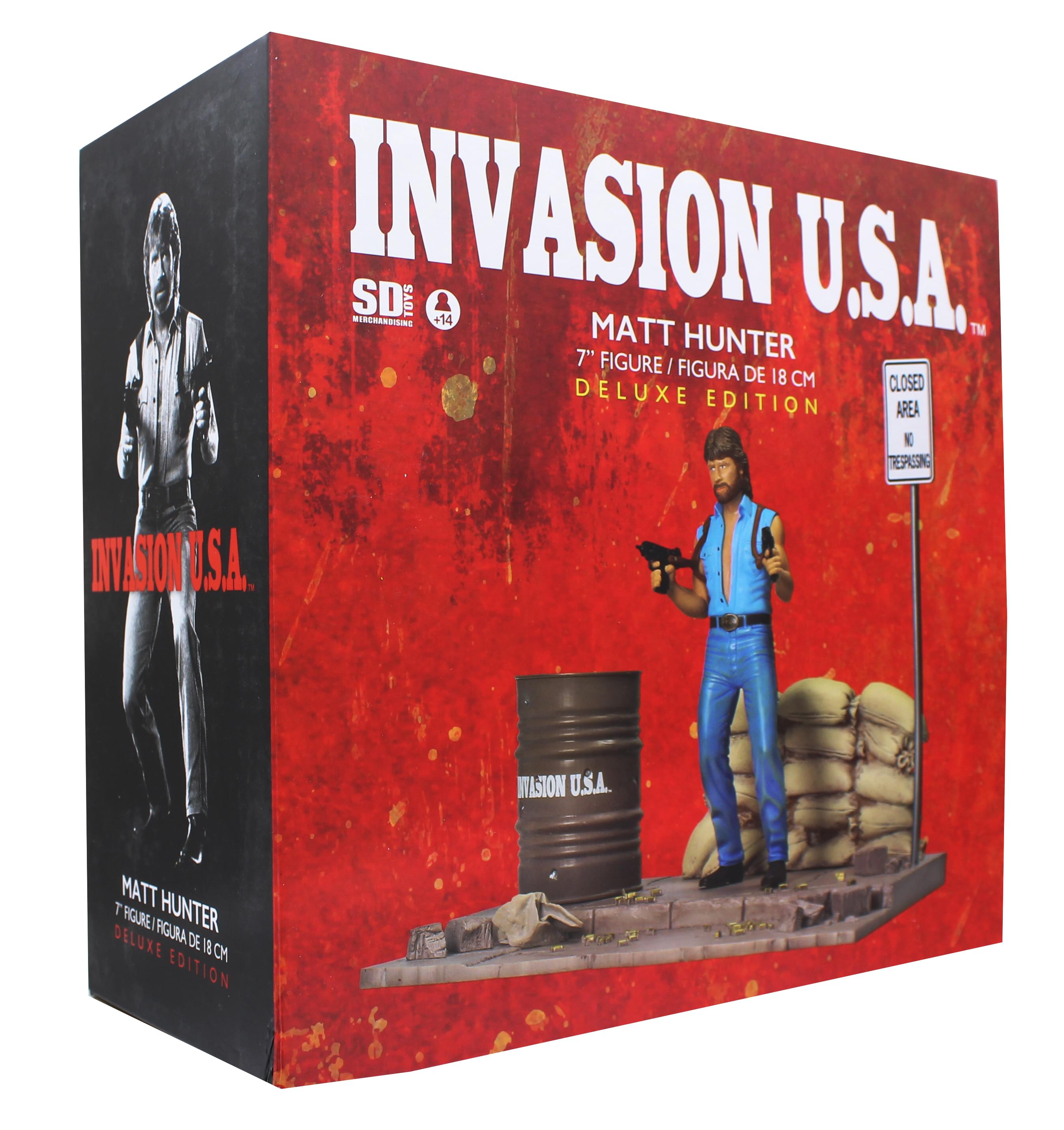 Chuck Norris Invasion USA 7 Inch Matt Hunter Figure with Diorama