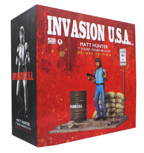 Chuck Norris Invasion USA 7 Inch Matt Hunter Figure with Diorama