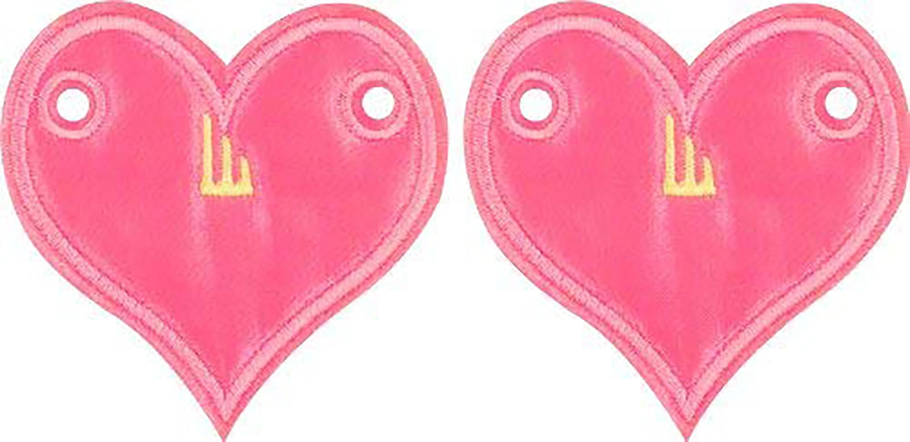 Shwings Shoe Accessories: Awareness Baby Pink Heart