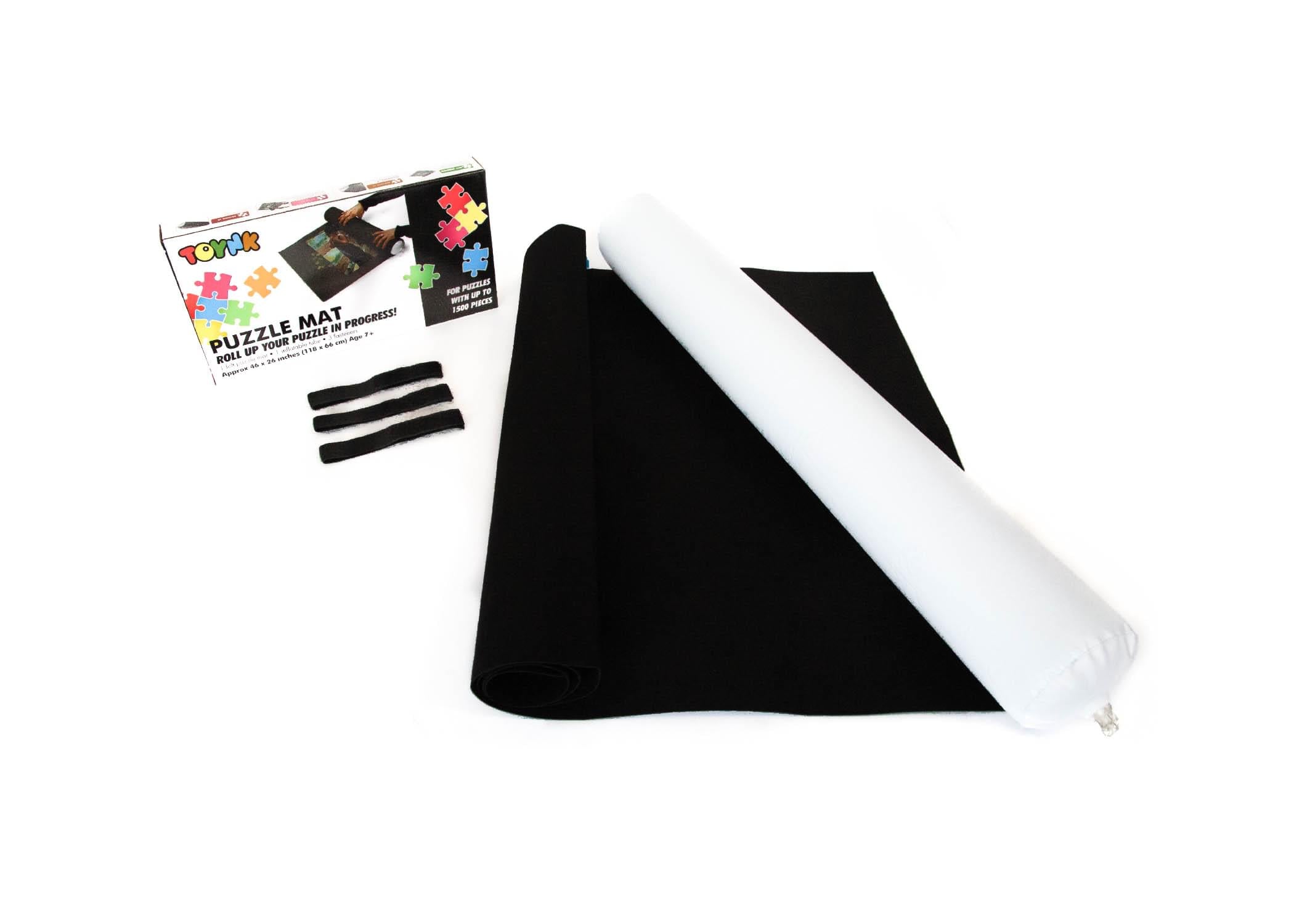 Jigsaw Puzzle Roll Up Felt Mat Storage Saver | Large 46"x26" | Fits 1500 Pieces