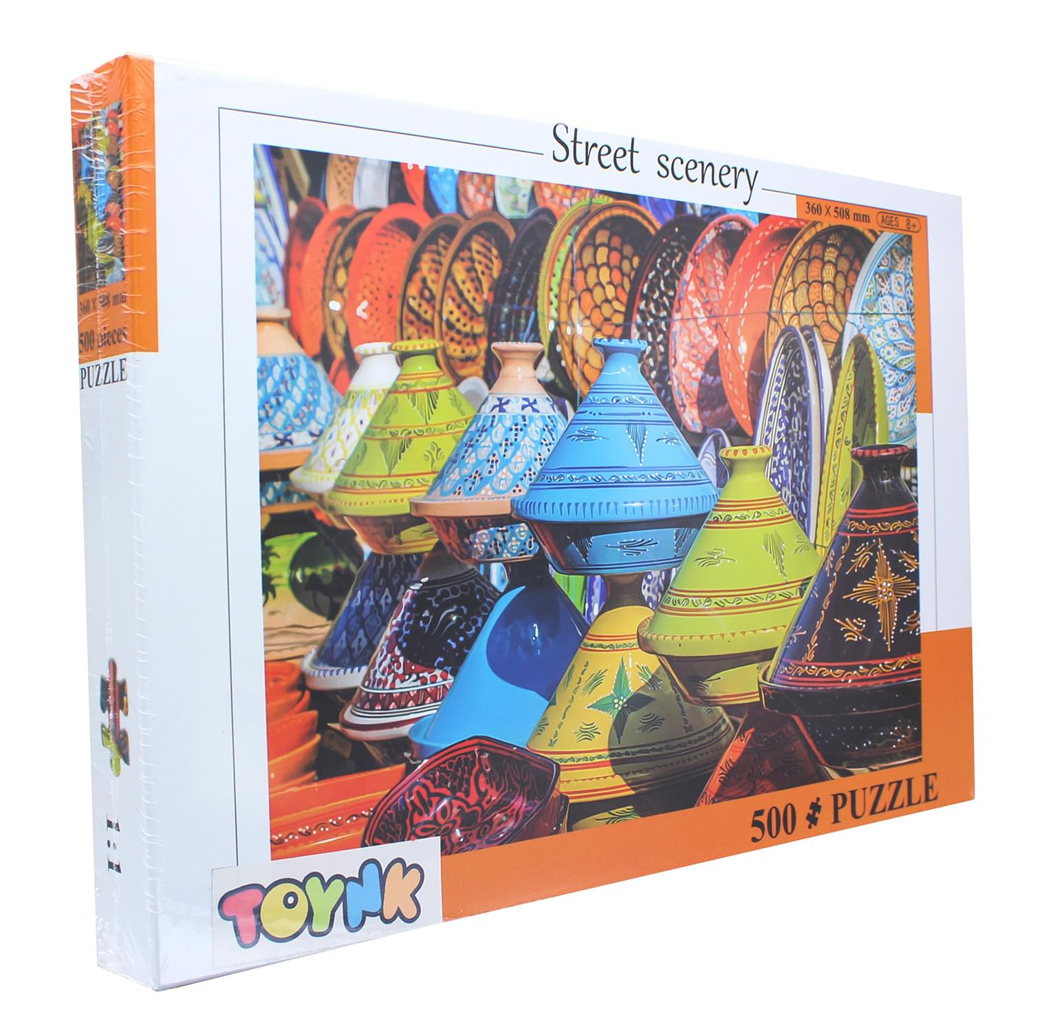 Street Scenery Colorful Pottery 500 Piece Jigsaw Puzzle
