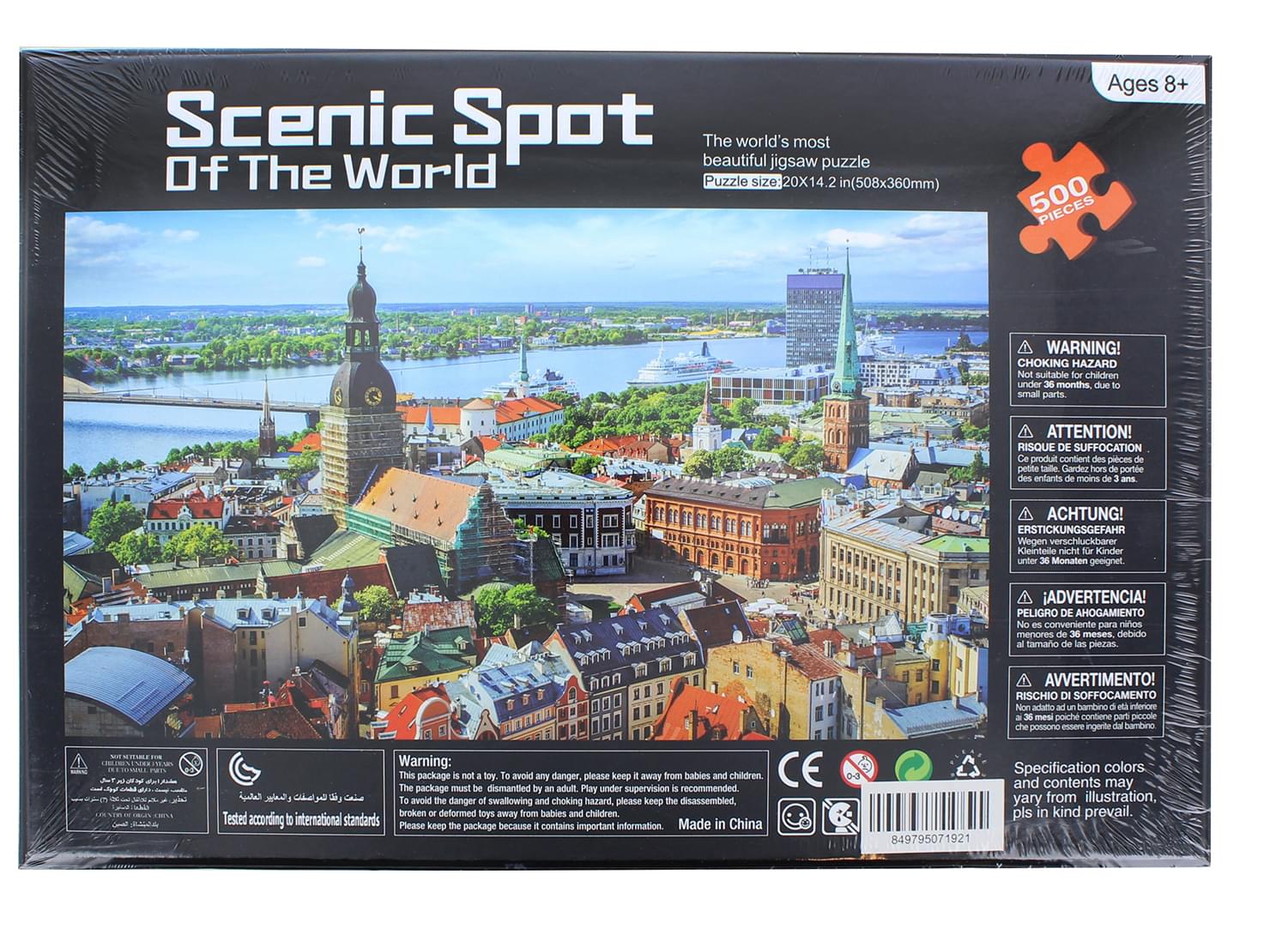 Scenic Spot of the World Sea Port 500 Piece Jigsaw Puzzle