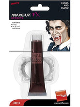 Vampire Adult Costume Fangs And Blood